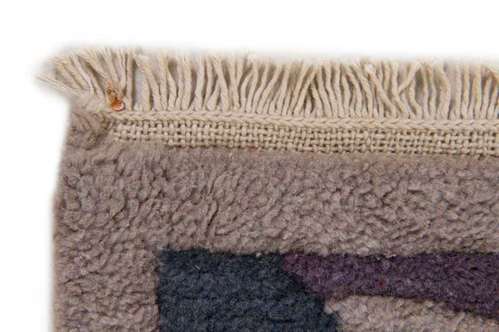 4' x 5' 10 Hand Knotted Nepal Wool Rug