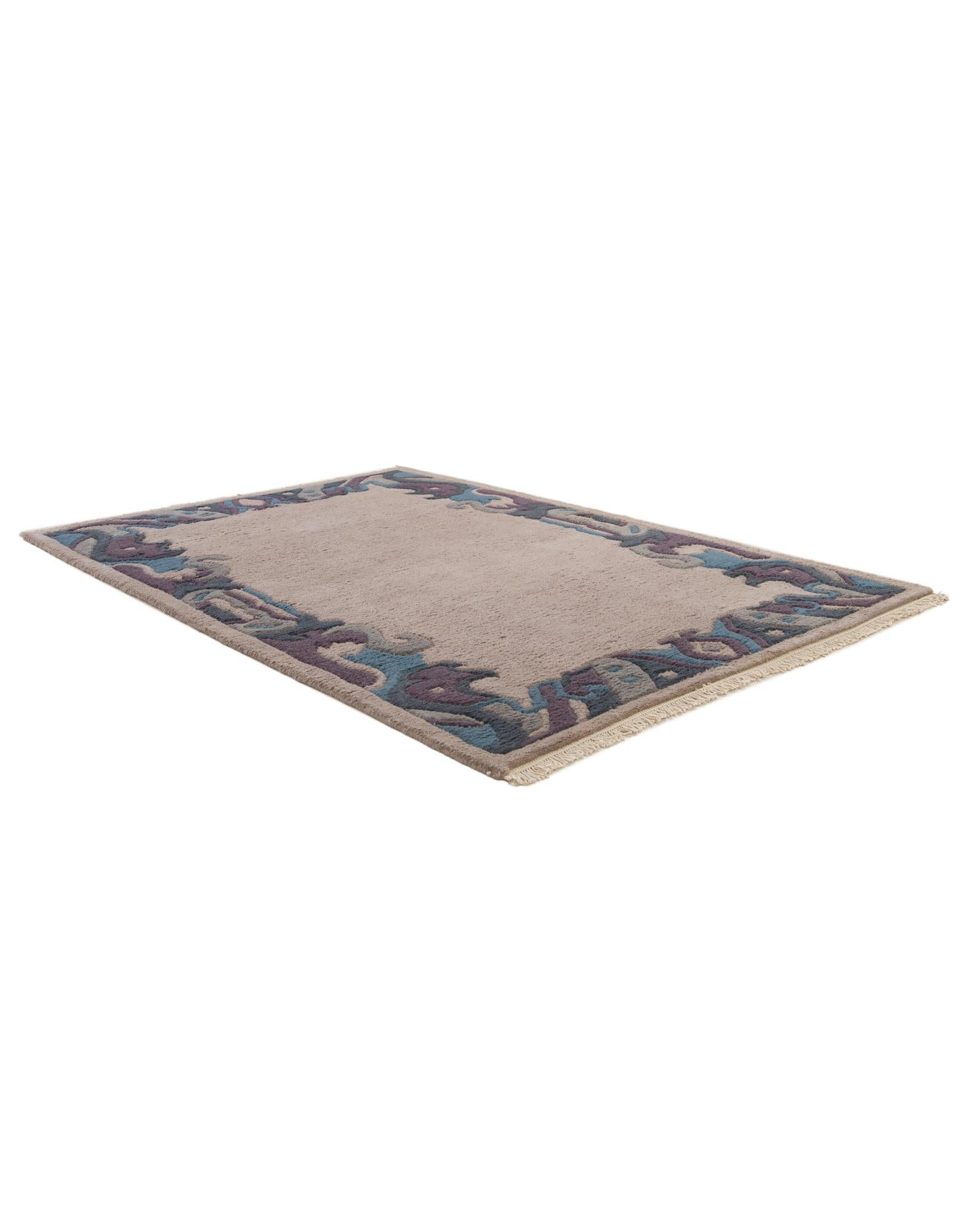4' x 5' 10 Hand Knotted Nepal Wool Rug
