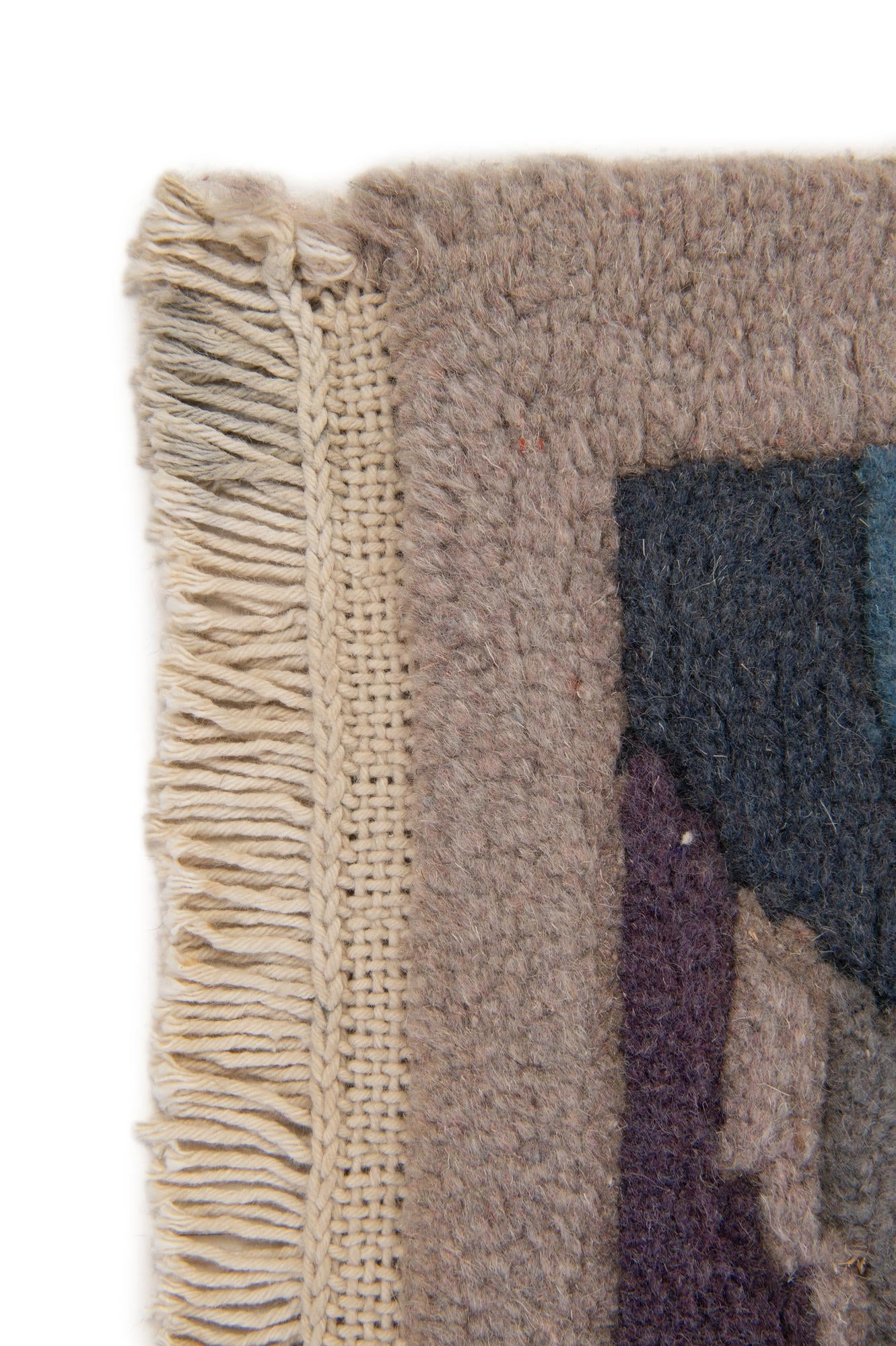 4' x 5' 10 Hand Knotted Nepal Wool Rug