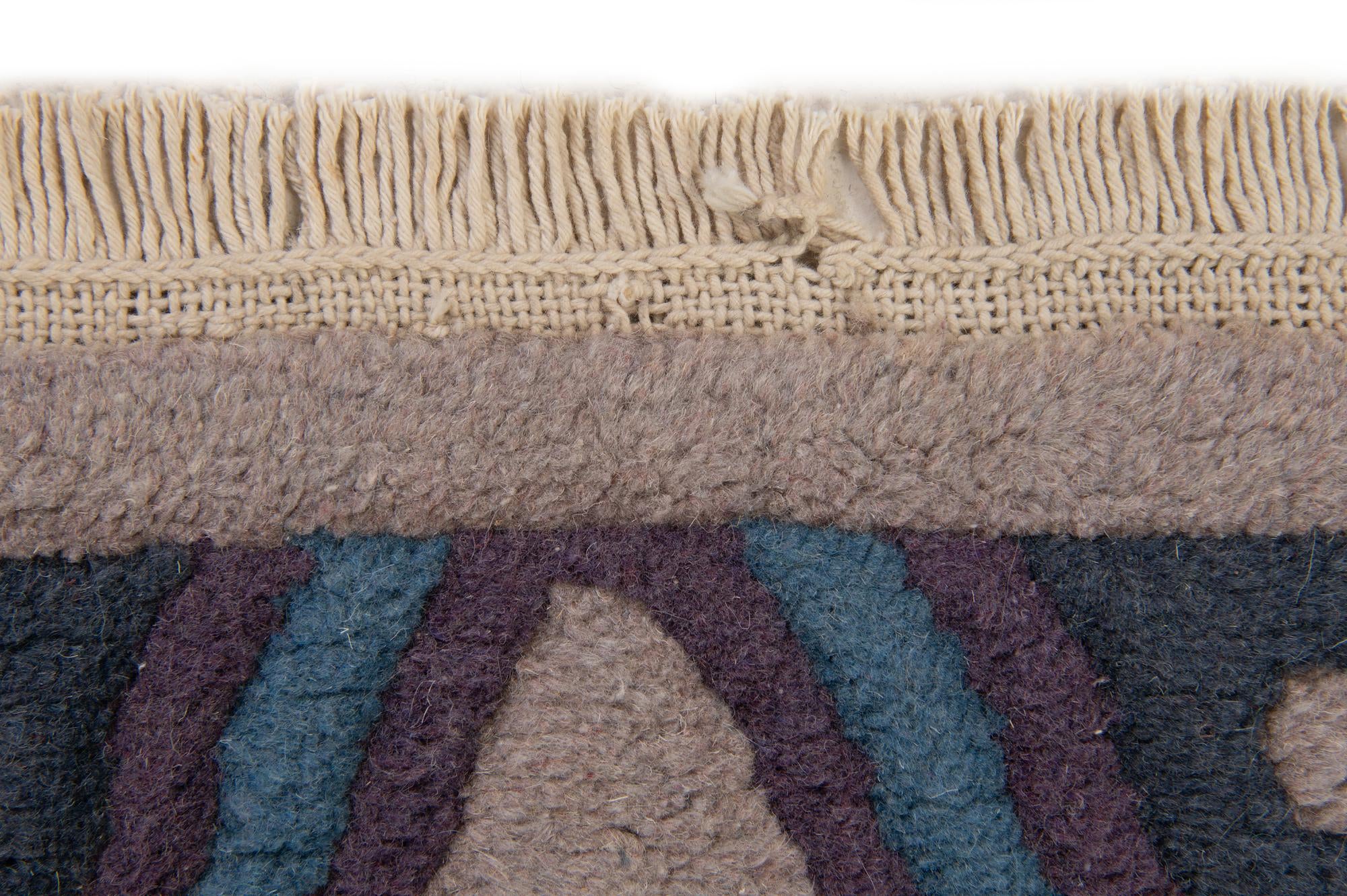 4' x 5' 10 Hand Knotted Nepal Wool Rug