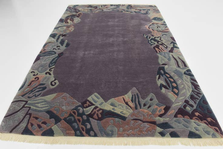 Detail image of 6' 6 x 10' Hand Knotted Nepal Wool Rug