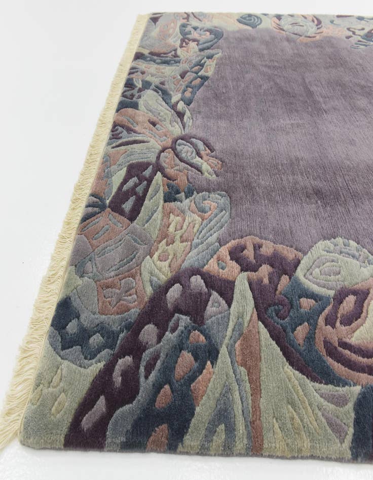 Detail image of 6' 6 x 10'  Hand Knotted Nepal Wool Rug