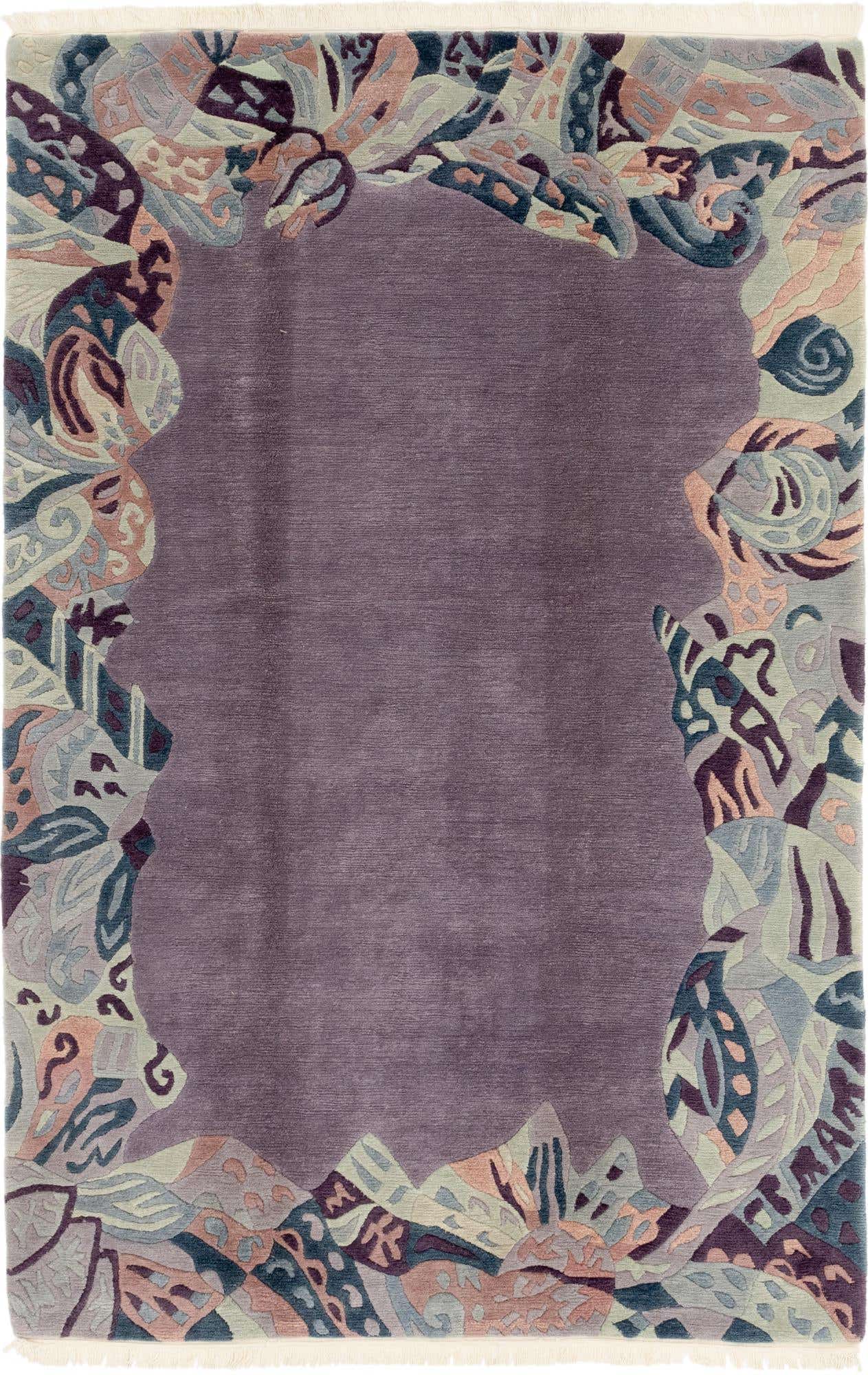 6' 6 x 10' Hand Knotted Nepal Wool Rug
