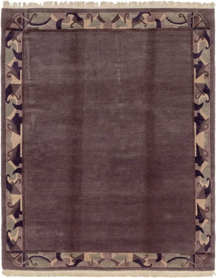 Detail image of 7' 7 x 10' 9 Hand Knotted Nepal Wool Rug