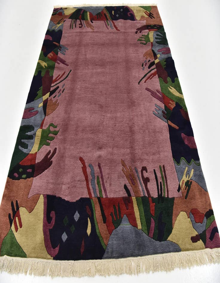 Detail image of 6' 8 x 8' 2 Hand Knotted Nepal Wool Rug