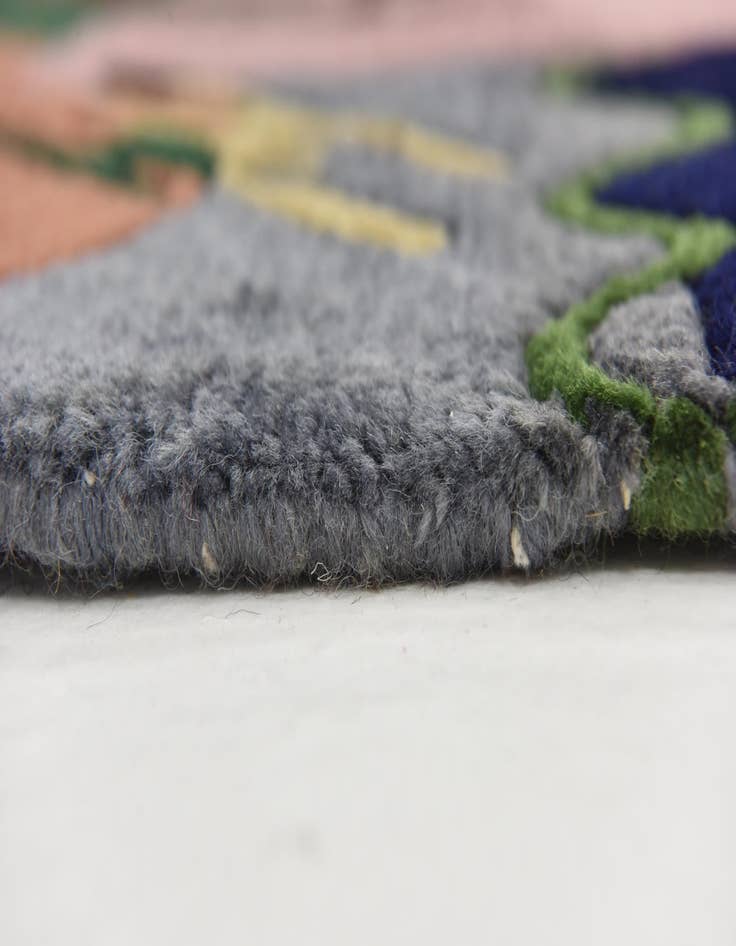 Detail image of 6' 8 x 8' 2 Hand Knotted Nepal Wool Rug