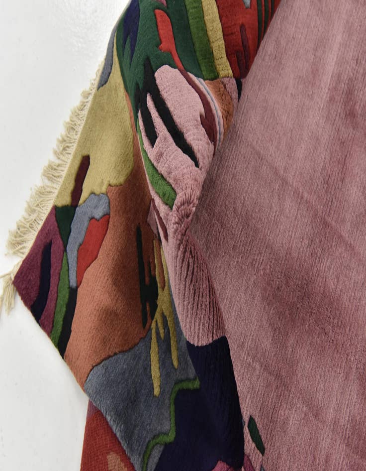 Detail image of 6' 8 x 8' 2 Hand Knotted Nepal Wool Rug