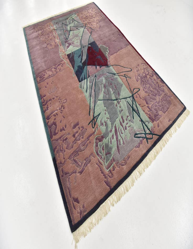 Detail image of 6' 8 x 9' 10 Hand Knotted Nepal Wool Rug