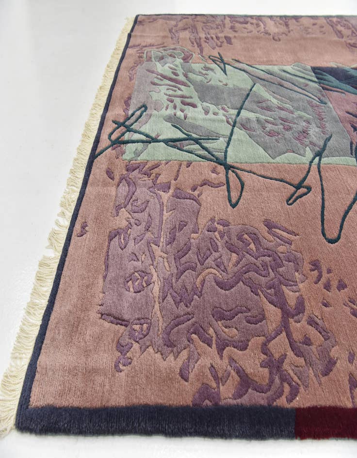 Detail image of 6' 8 x 9' 10 Hand Knotted Nepal Wool Rug