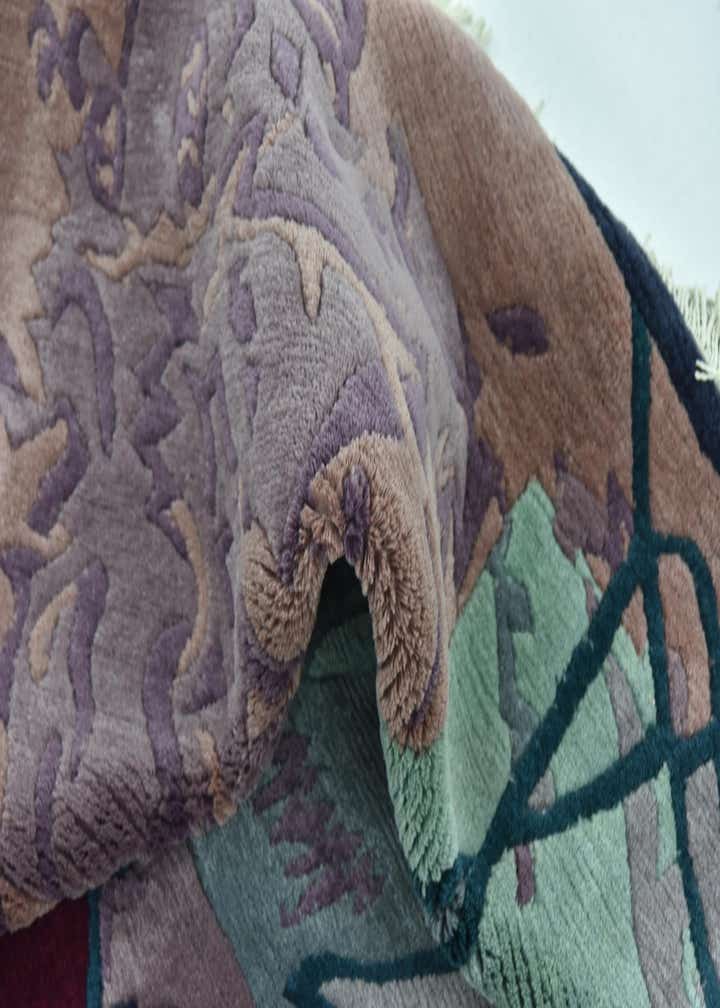 6' 8 x 9' 10 Hand Knotted Nepal Wool Rug