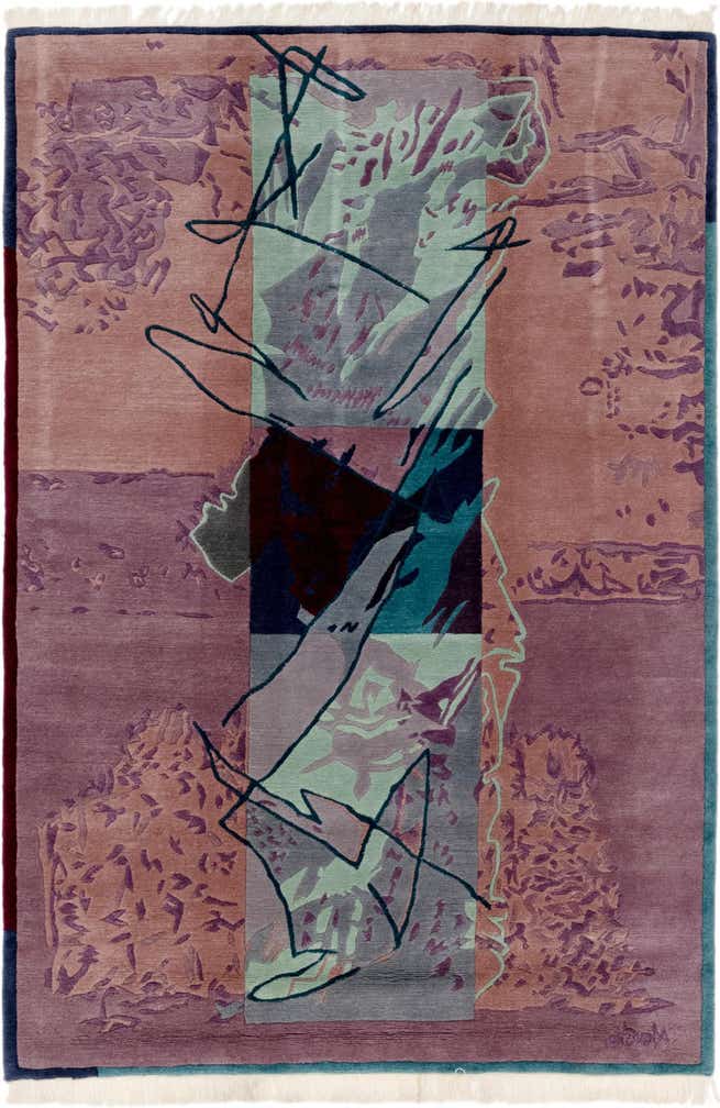 6' 8 x 9' 10 Hand Knotted Nepal Wool Rug