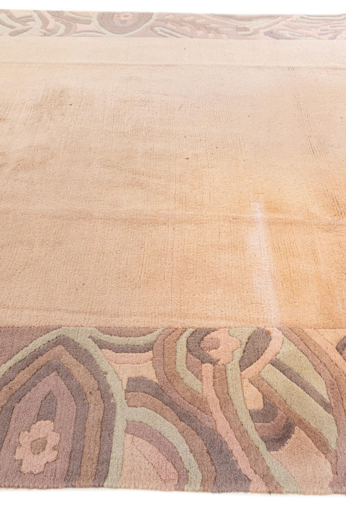 6' 6 x 9' 11 Hand Knotted Nepal Wool Rug
