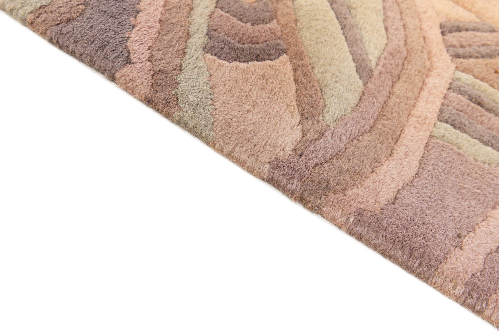 6' 6 x 9' 11 Hand Knotted Nepal Wool Rug