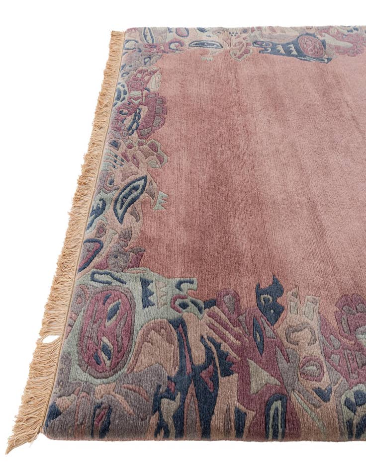 Detail image of 4' 2 x 5' 10 Hand Knotted Nepal Wool Rug