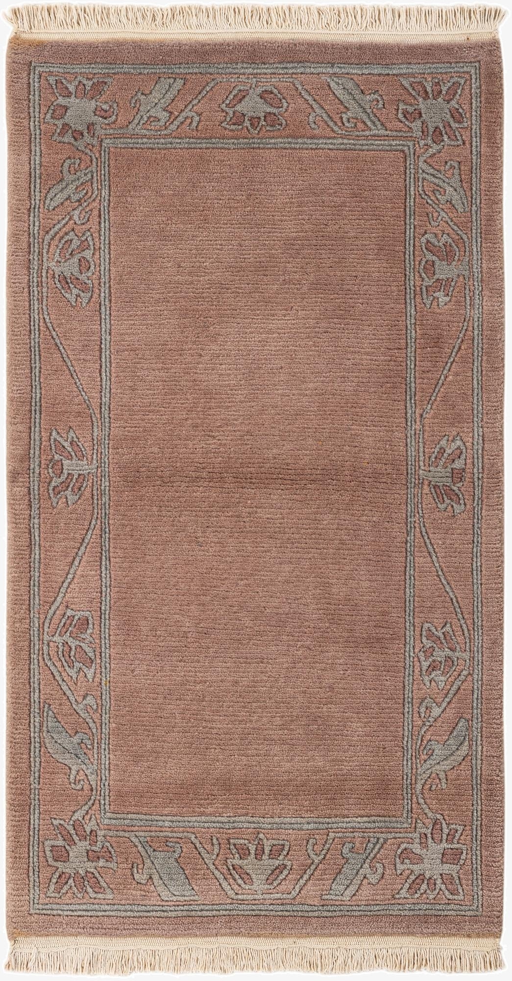 2' 6 x 4' 5  Hand Knotted Nepal Wool Rug