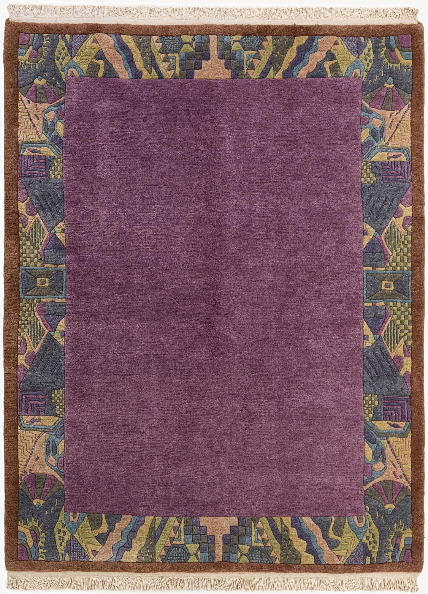 175cm x 235cm  Hand Knotted Nepal Wool Alfombra