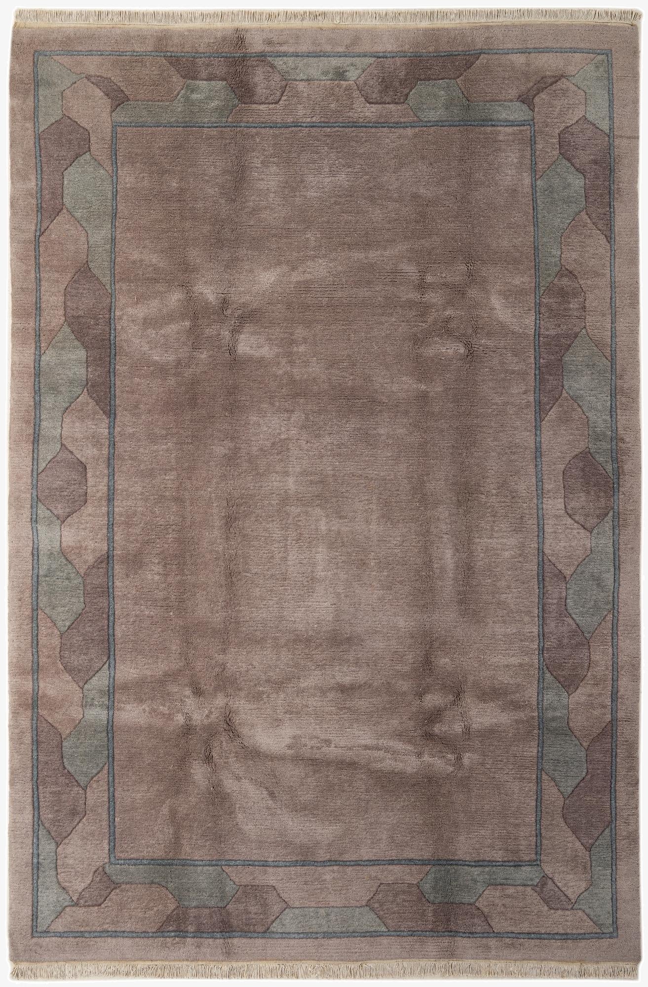 6' 9 x 10'  Hand Knotted Nepal Wool Rug