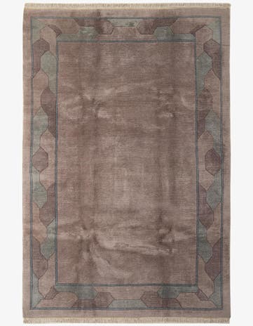 6' 9 x 10' Hand Knotted Nepal Wool Rug