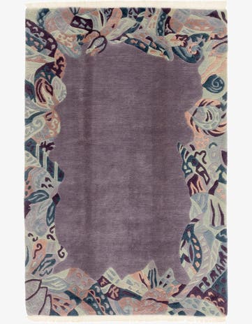 6' 6 x 10' Hand Knotted Nepal Wool Rug