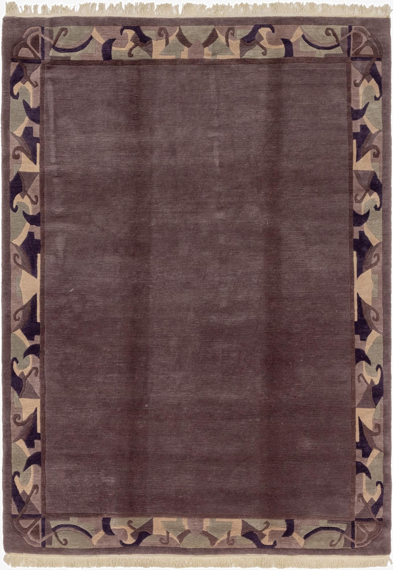 7' 7 x 10' 9  Hand Knotted Nepal Wool Rug