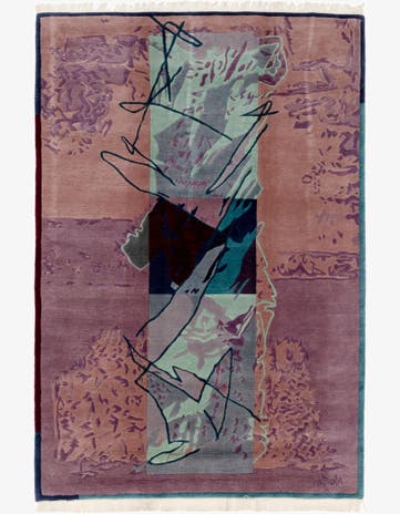 6' 8 x 9' 10 Hand Knotted Nepal Wool Rug