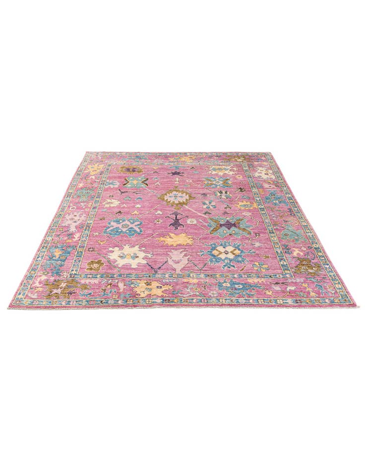 Detail image of 8' x 9' 9 Hand Knotted Oushak Wool Rug
