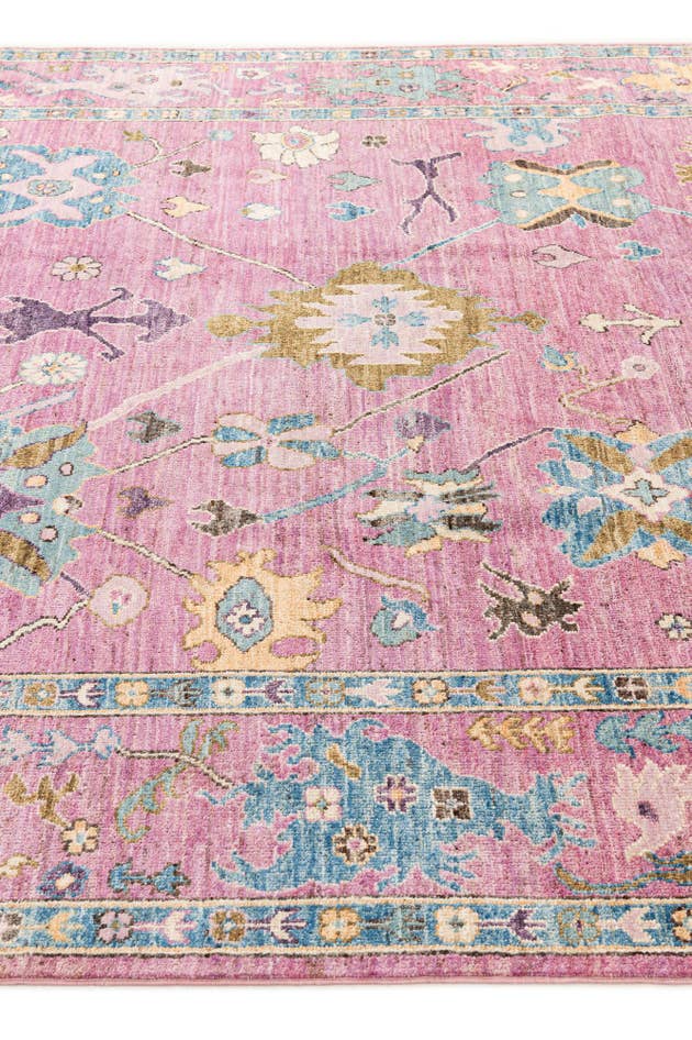 Detail image of 8' x 9' 9 Hand Knotted Oushak Wool Rug