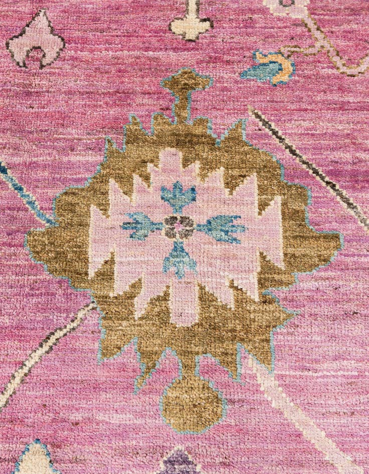 Detail image of 8' x 9' 9  Hand Knotted Oushak Wool Rug