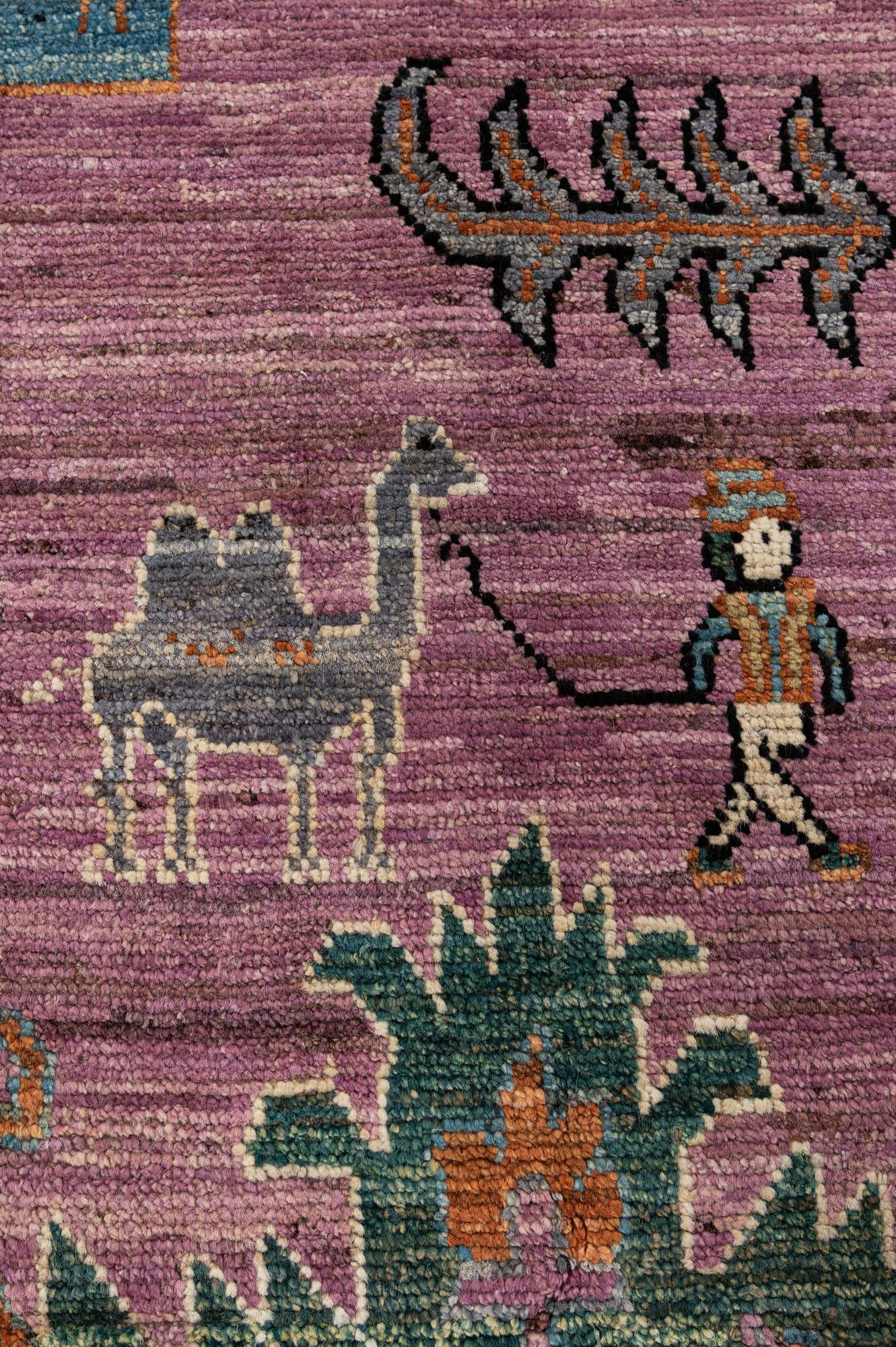 8' 3 x 9' 10 Hand Knotted Oushak Wool Rug