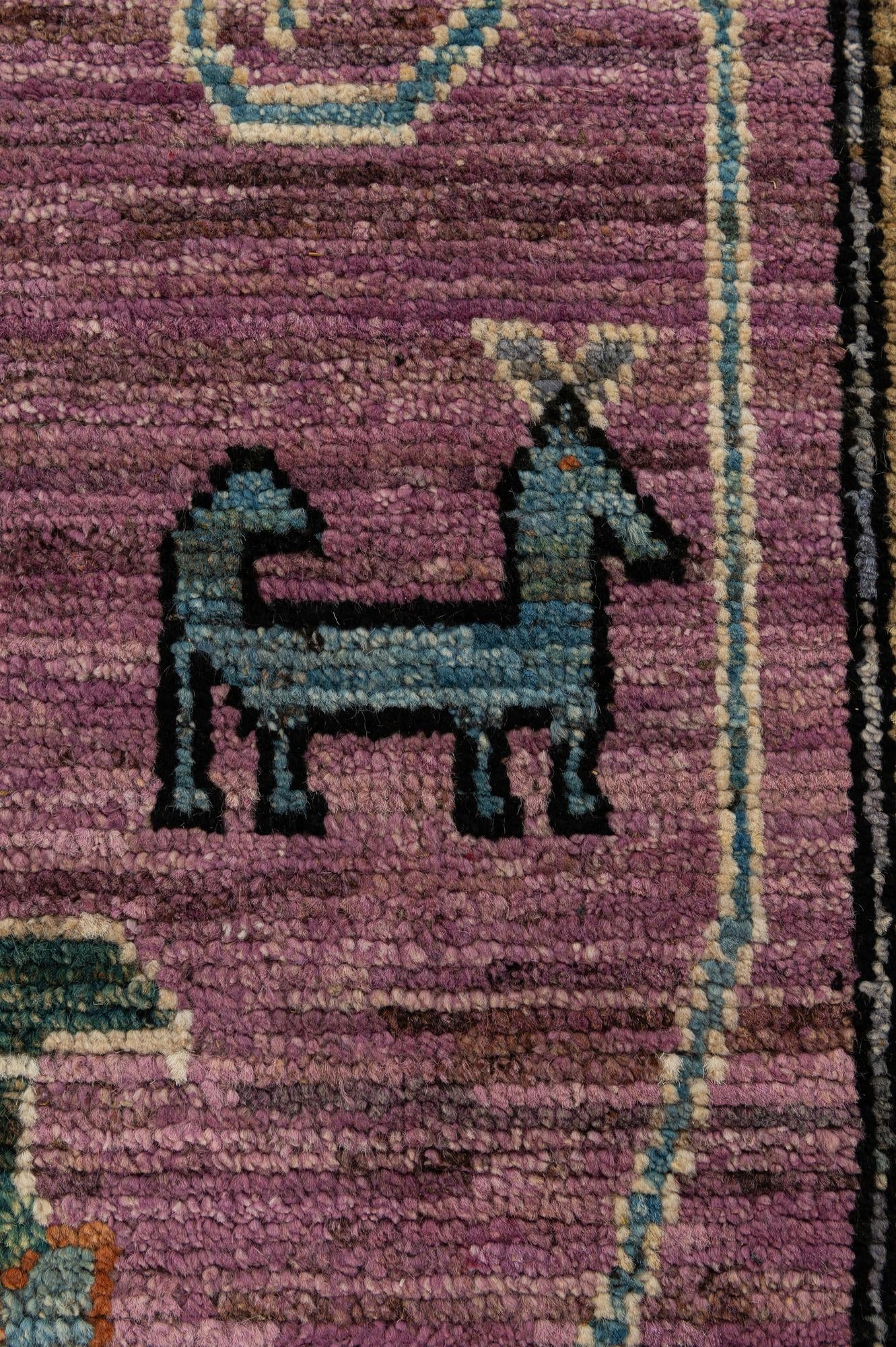 8' 3 x 9' 10 Hand Knotted Oushak Wool Rug