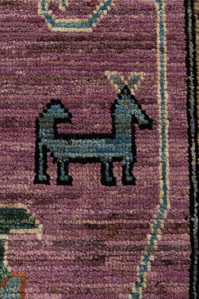 8' 3 x 9' 10 Hand Knotted Oushak Wool Rug