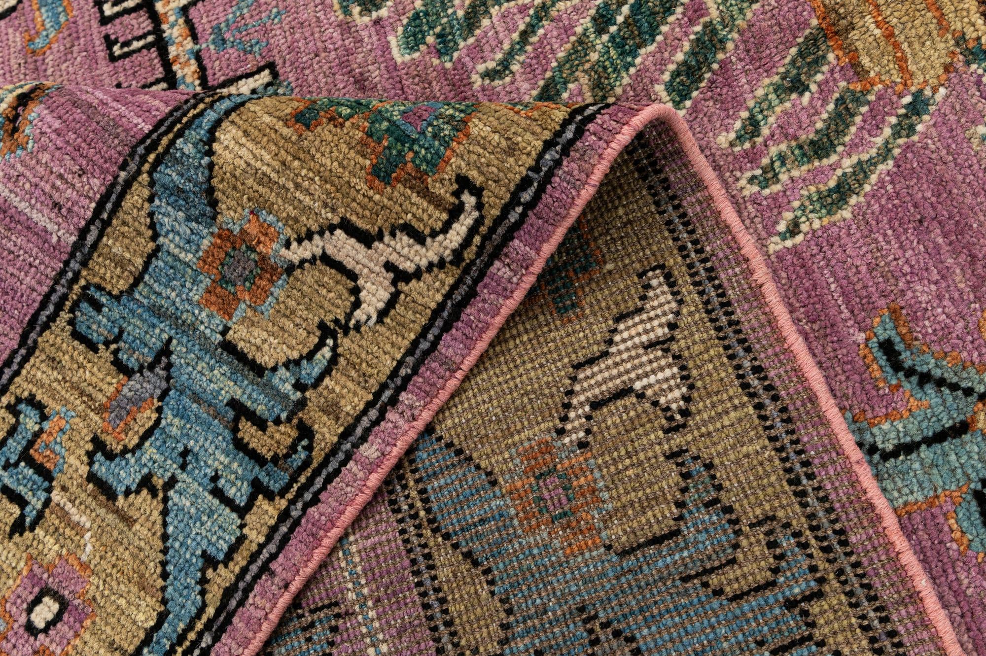 8' 3 x 9' 10 Hand Knotted Oushak Wool Rug