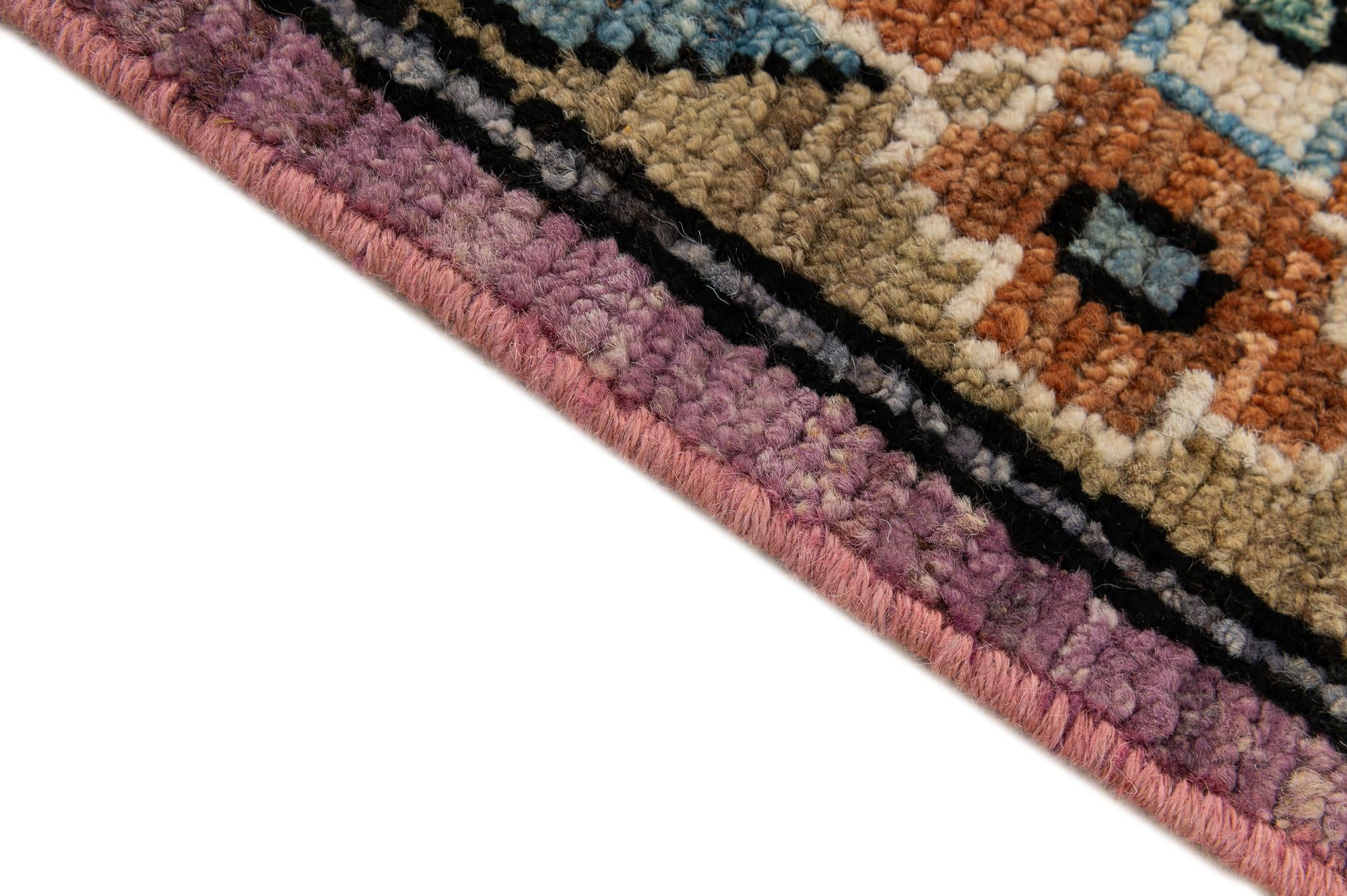 8' 3 x 9' 10 Hand Knotted Oushak Wool Rug