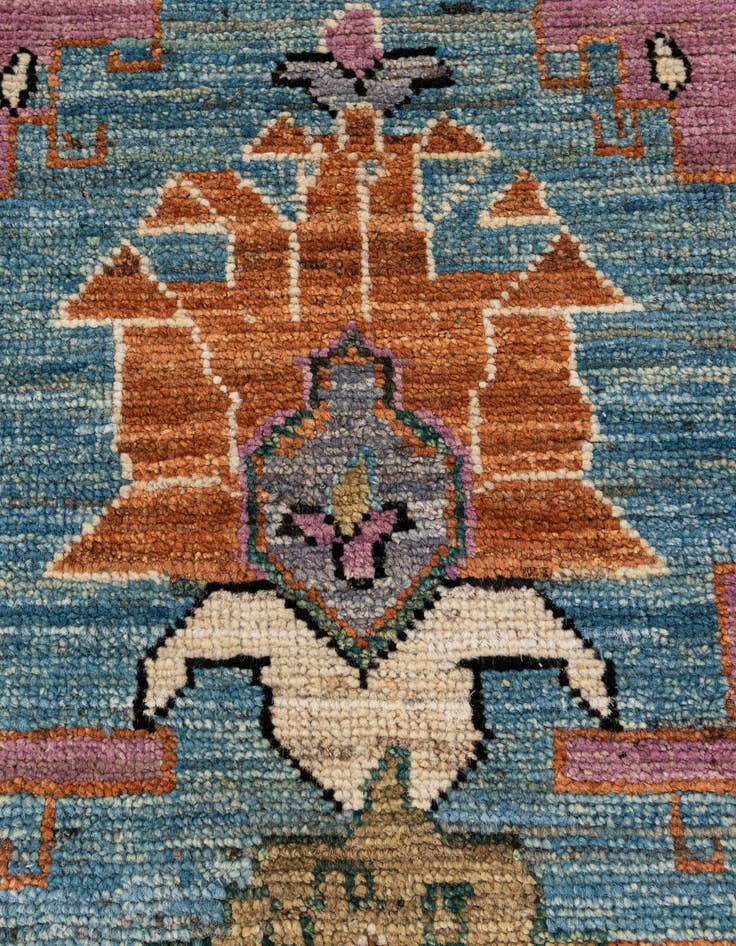 Detail image of 8' 3 x 9' 10  Hand Knotted Oushak Wool Rug