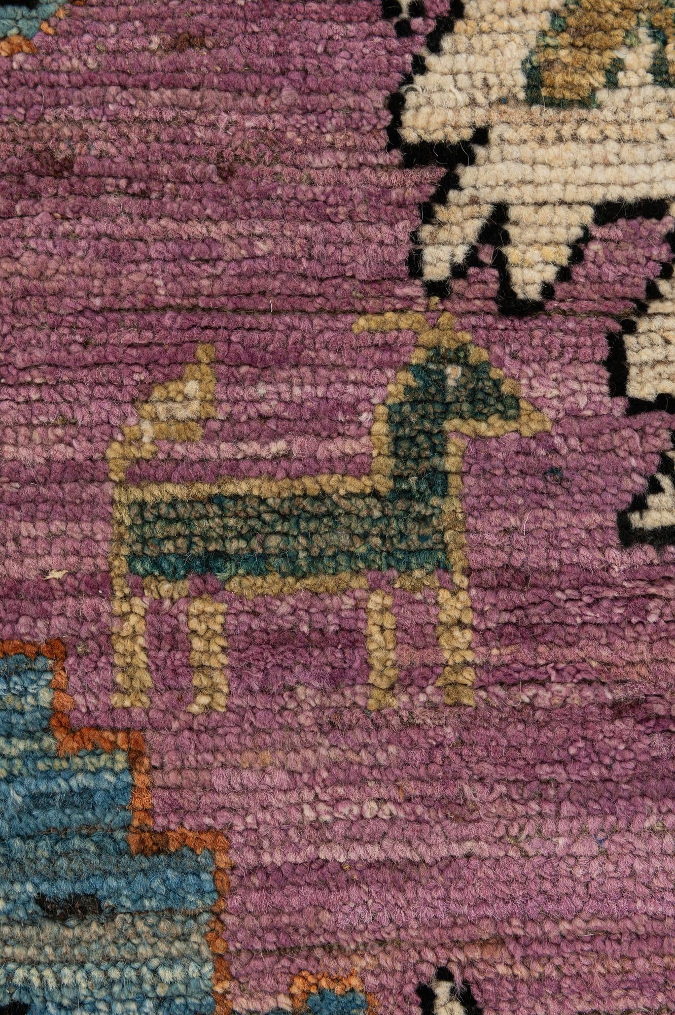 8' 3 x 9' 10 Hand Knotted Oushak Wool Rug