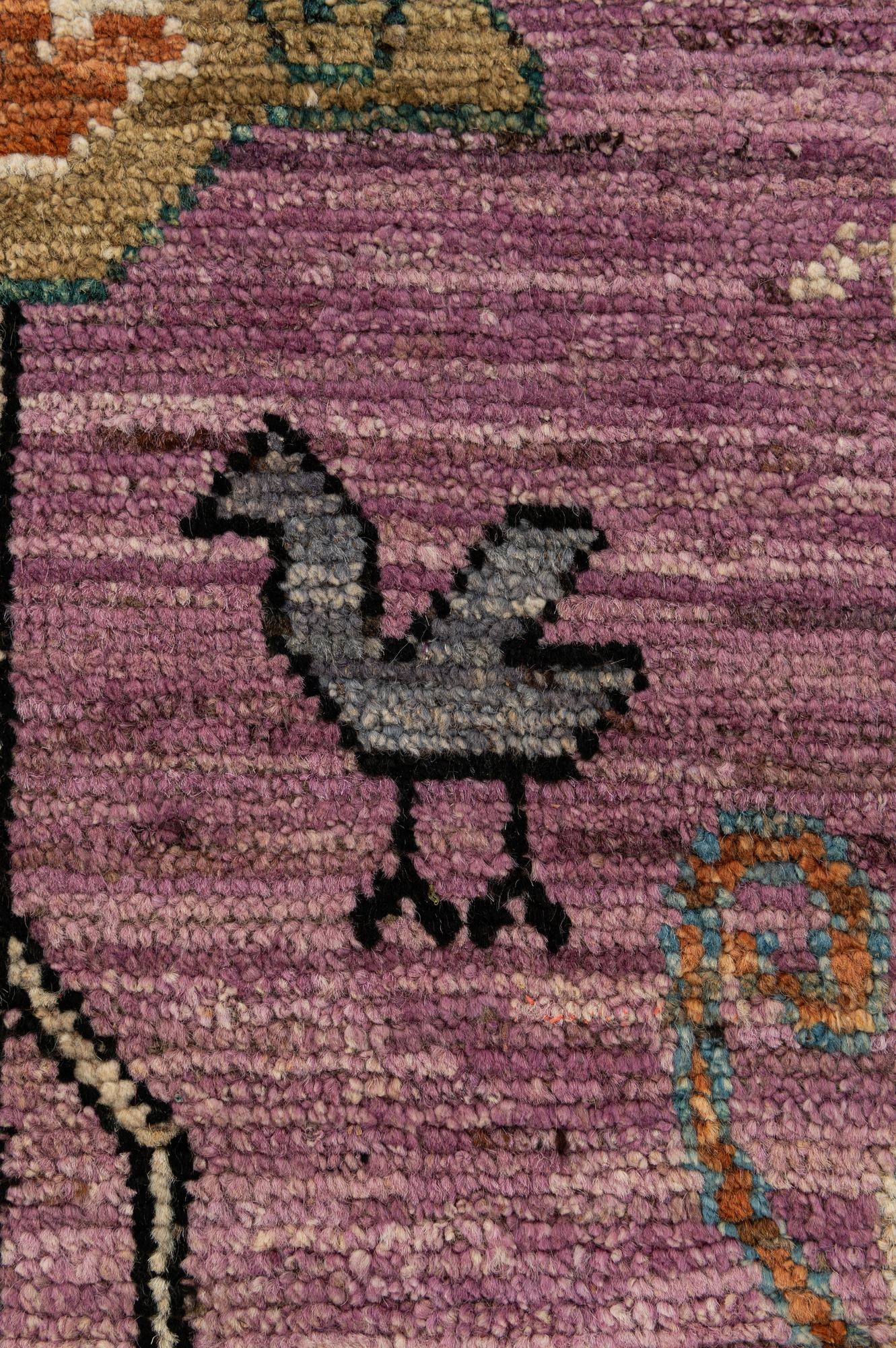 8' 3 x 9' 10 Hand Knotted Oushak Wool Rug