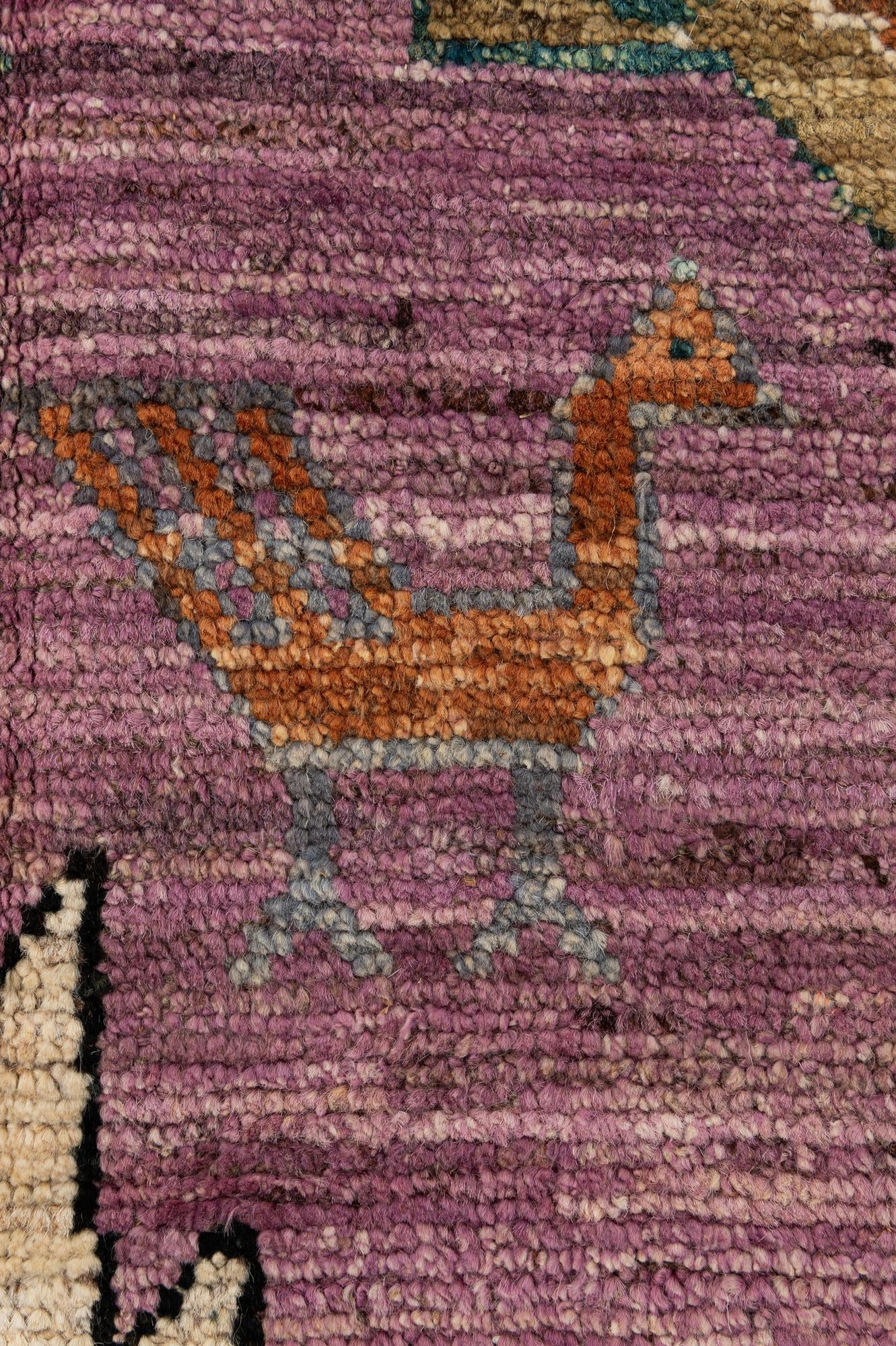 8' 3 x 9' 10 Hand Knotted Oushak Wool Rug