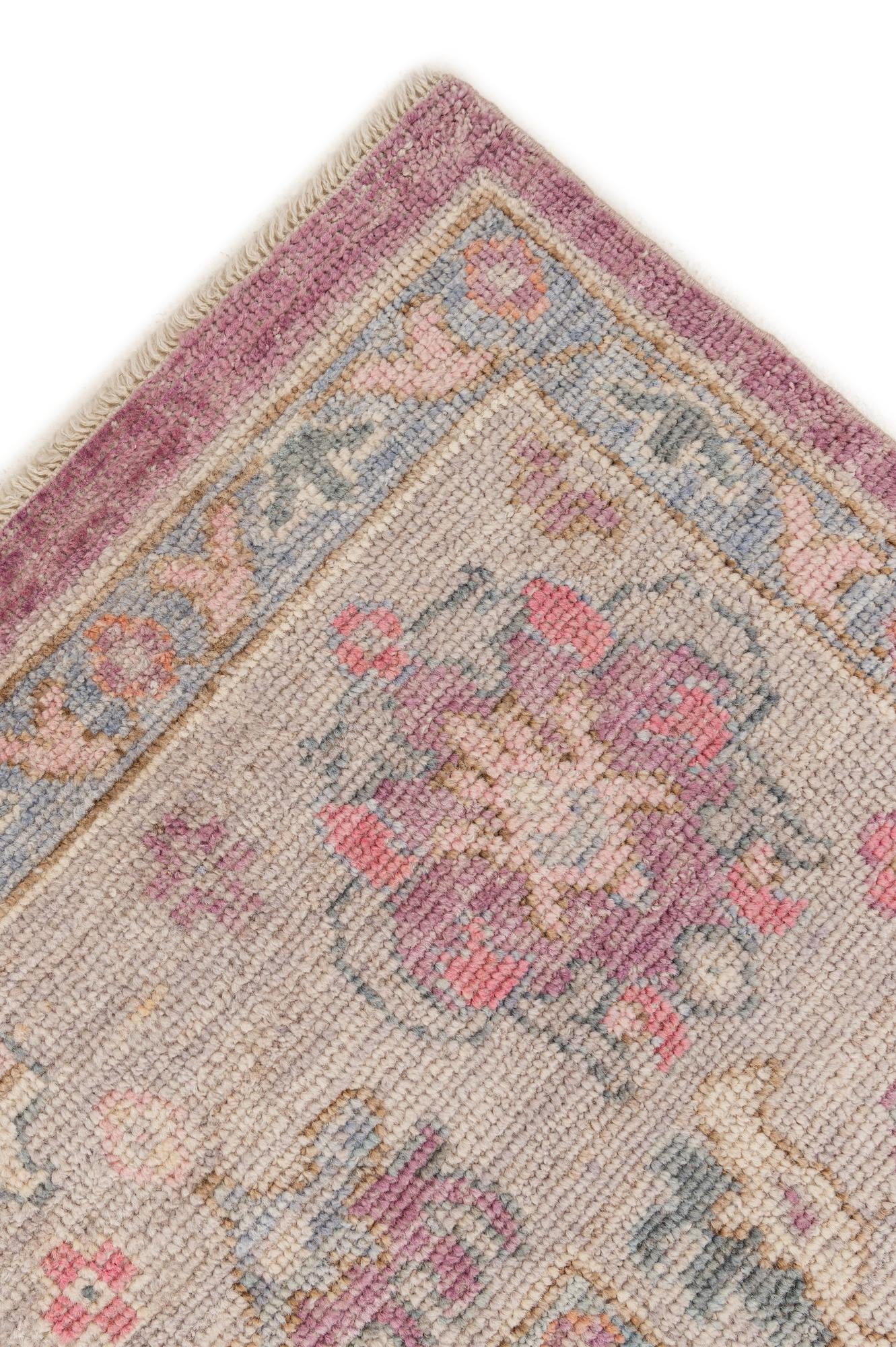 10' 3 x 14' 1 Hand Knotted Oushak Wool Rug