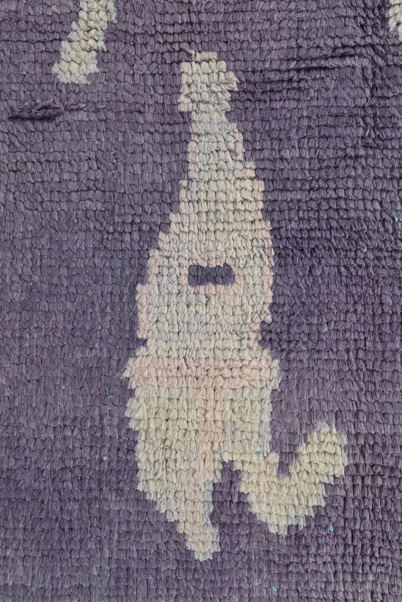 8' 1 x 10' 10 Hand Knotted Oushak Wool Rug