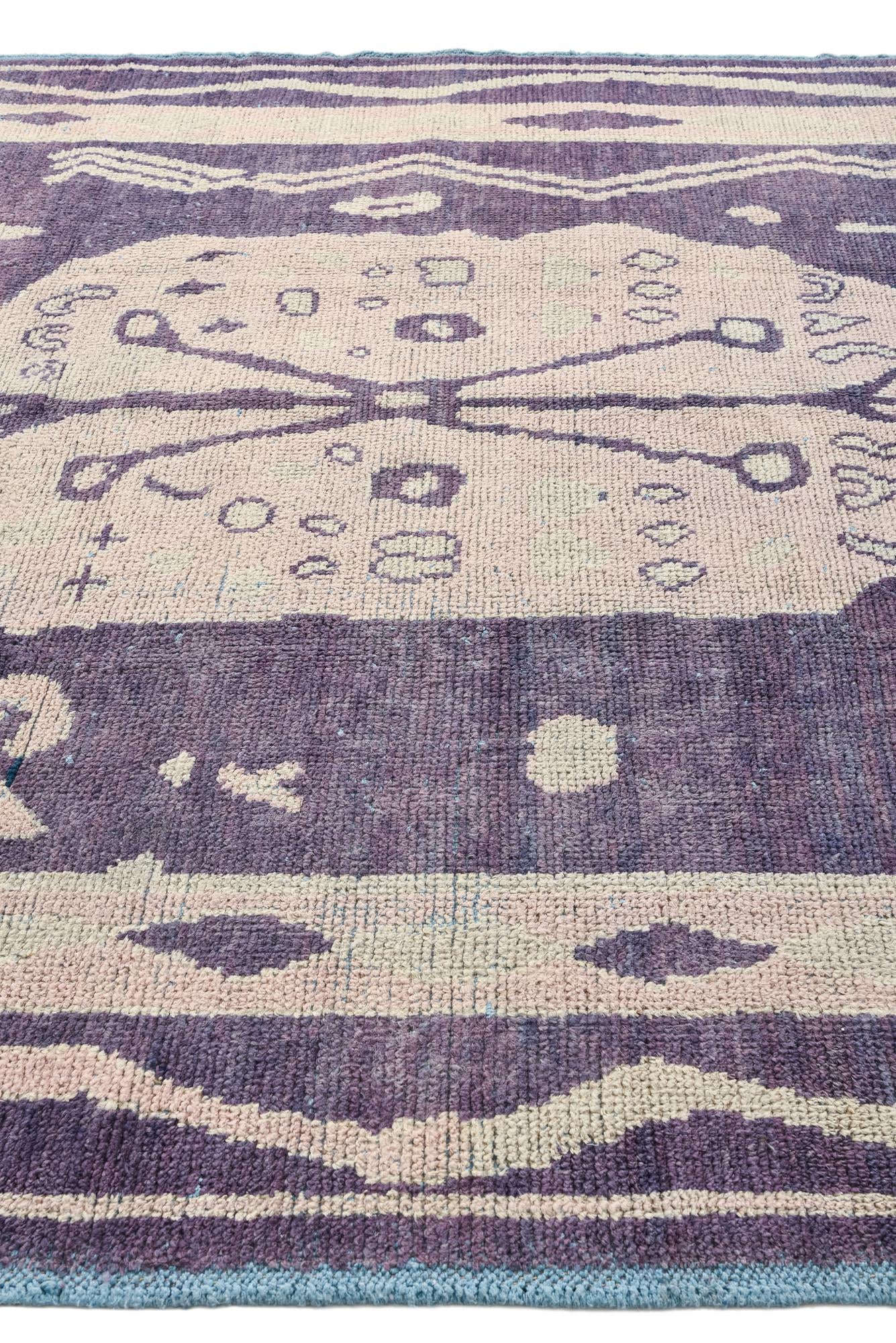 8' 1 x 10' 4 Hand Knotted Oushak Wool Rug