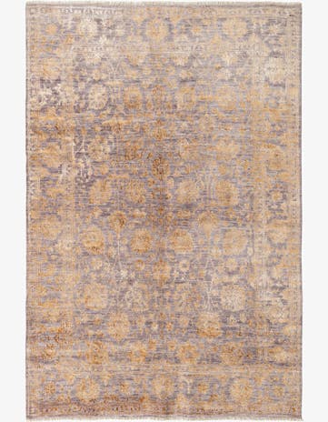 5' 8 x 8' 4 Hand Knotted Peshawar Ziegler Rug