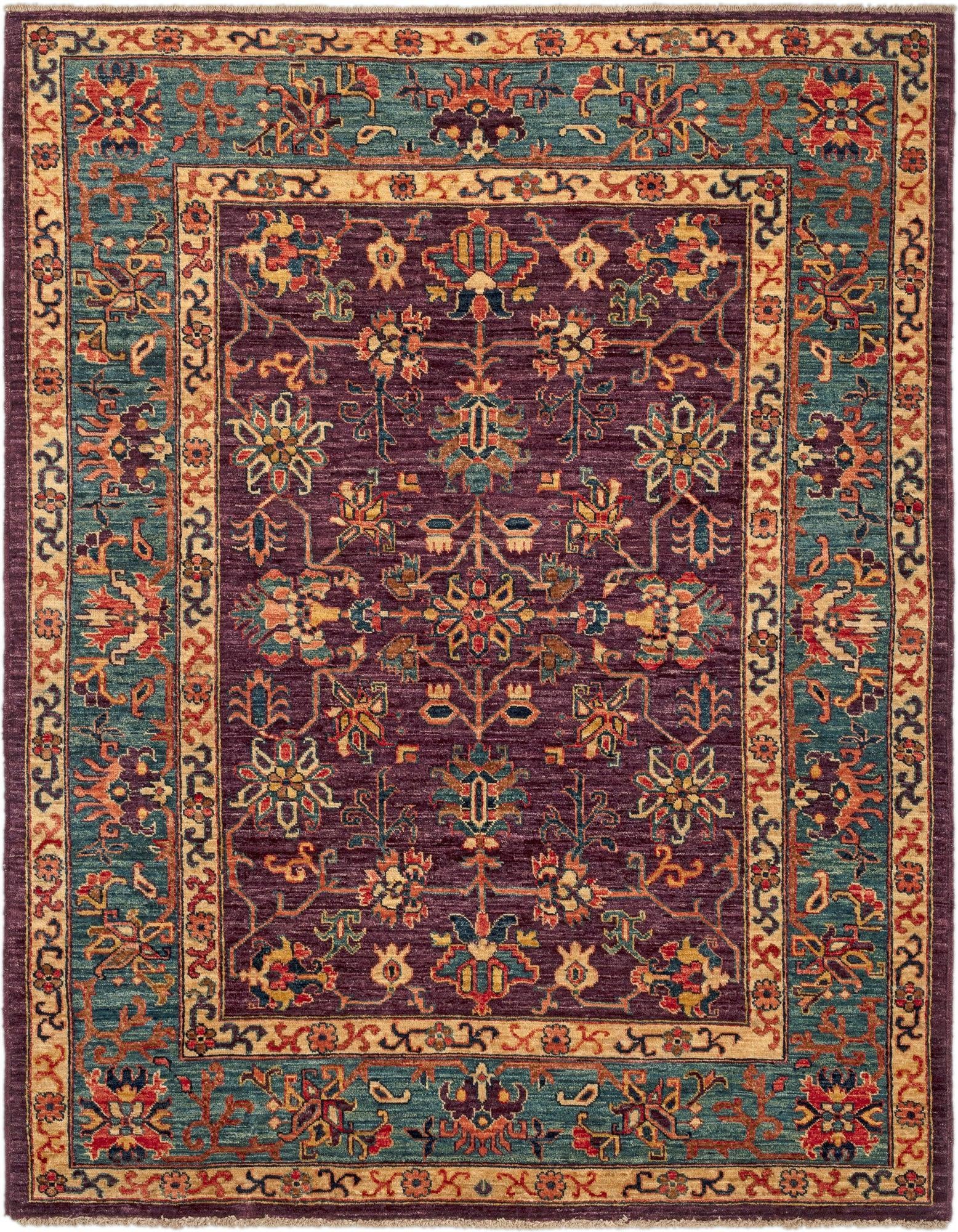 4' 11 x 6' 4 Serapi Wool Rug