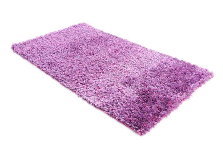 3' 2 x 5' 5 Hand Knotted Solid Shag Oriental Rug