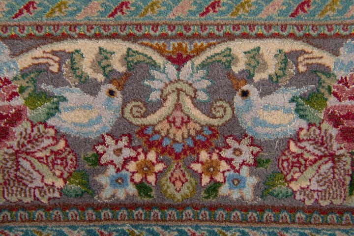 5' x 6' 8 Hand Knotted Tabriz Persian Rug