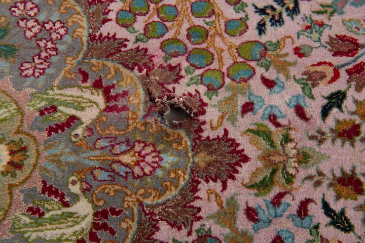 5' x 6' 8 Hand Knotted Tabriz Persian Rug