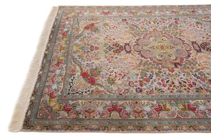 Detail image of 5' x 6' 8 Hand Knotted Tabriz Persian Rug