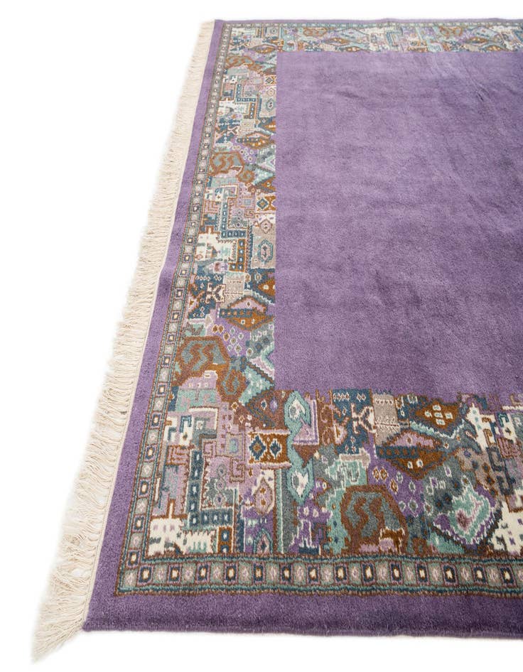 Detail image of 6' 8 x 8' 3  Hand Knotted Tibet Wool Rug