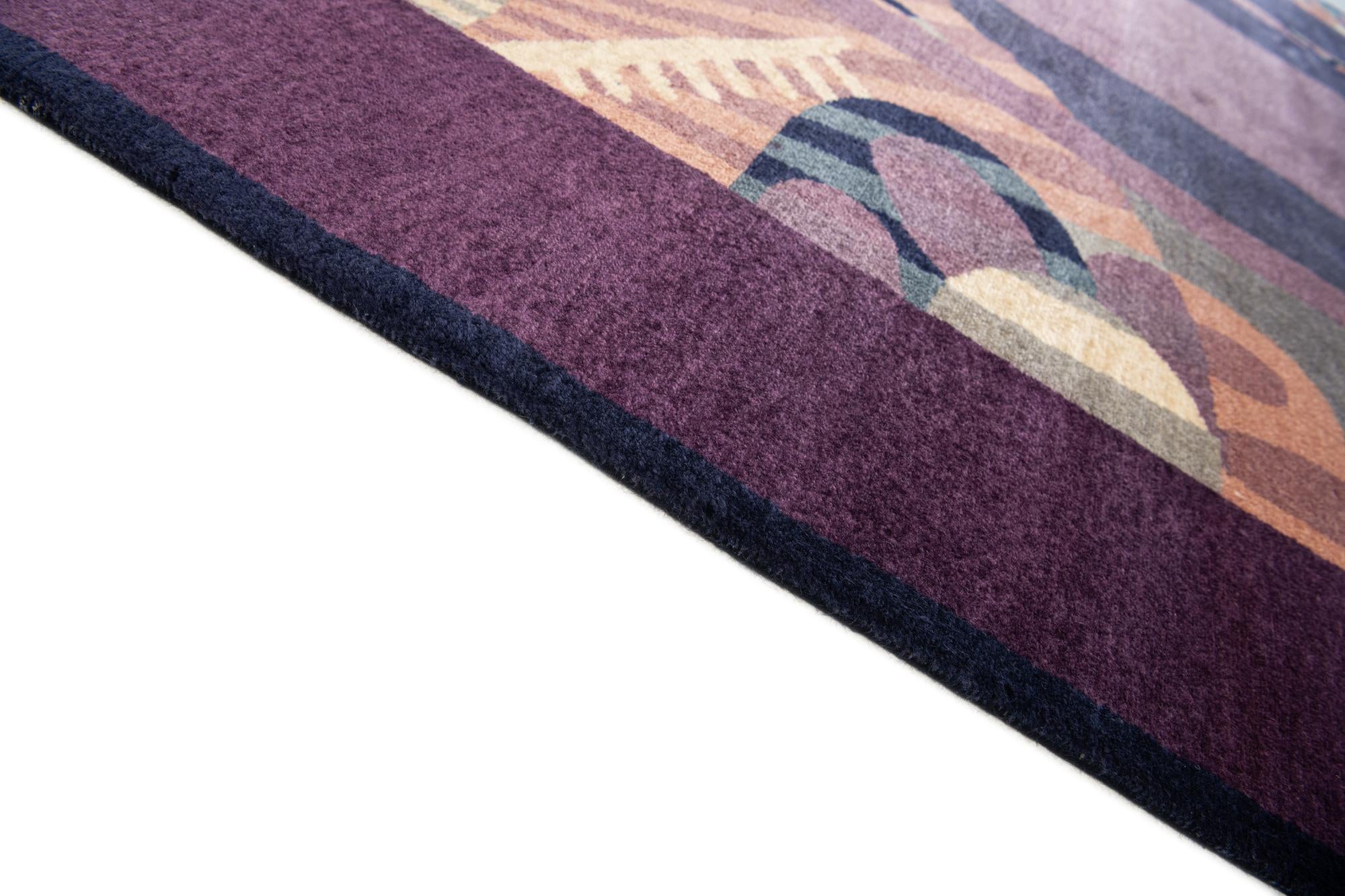 6' 6 x 9' 4 Hand Knotted Tibet Wool Rug