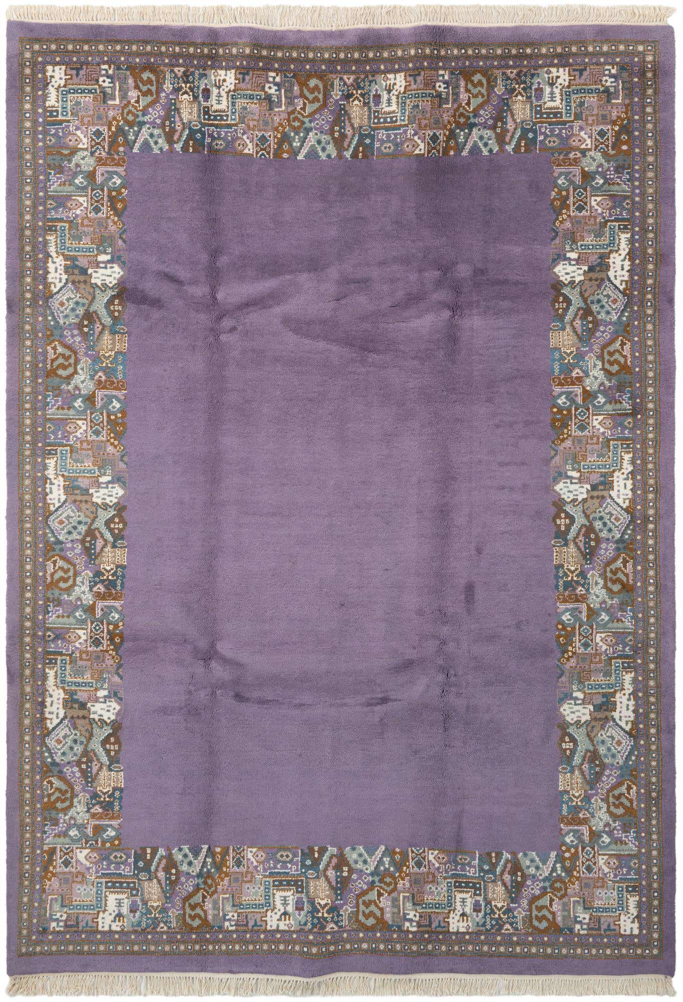 7' 4 x 10' 5 Hand Knotted Tibet Wool Rug