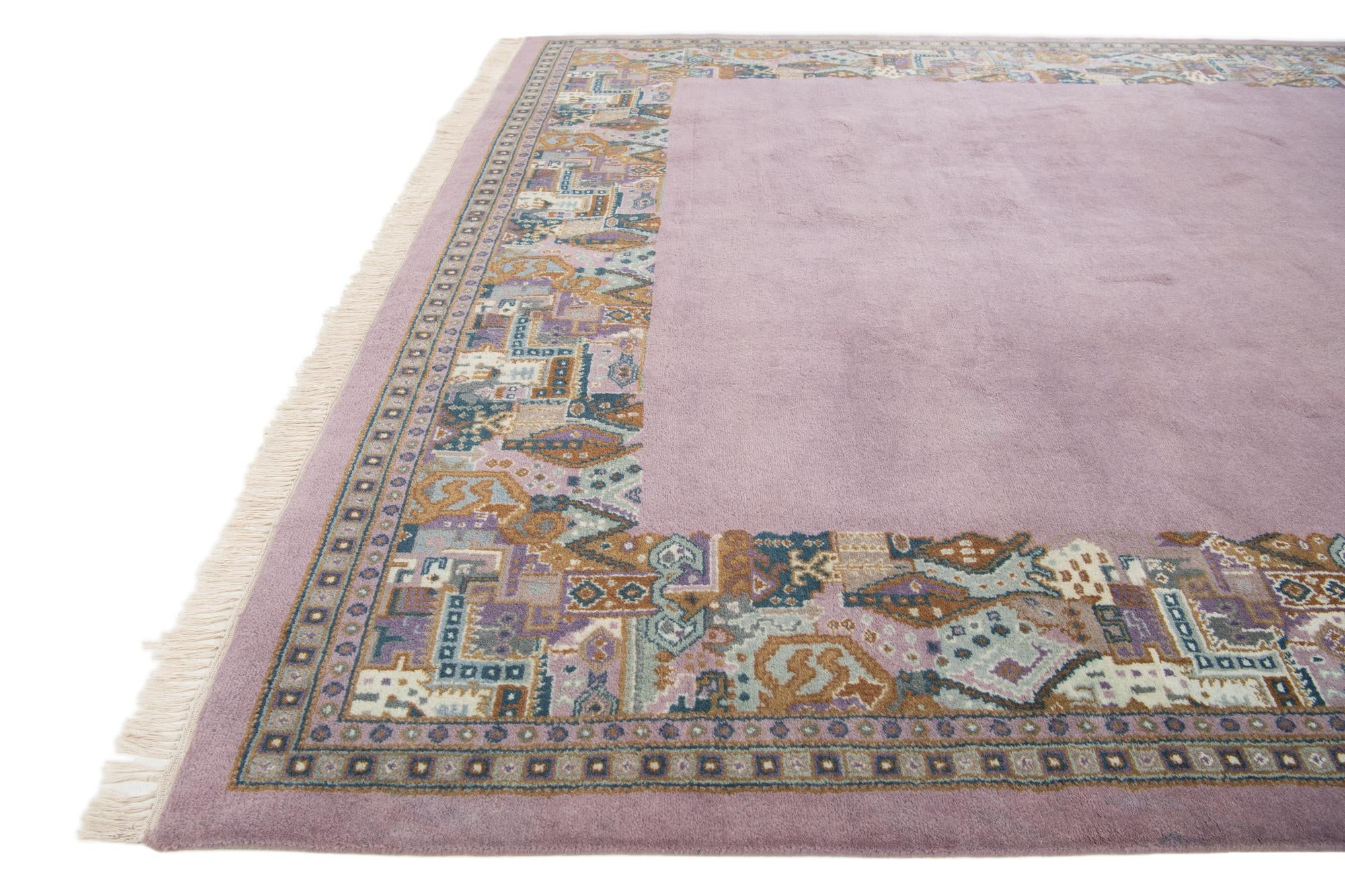 8' x 9' 10 Hand Knotted Tibet Wool Rug